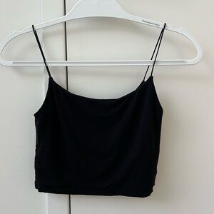 ARITZIA Wilfred Free Cropped Tiny Tank in Black